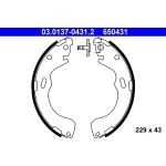 ATE 03.0137-0431.2 Bremsbackensatz ATE 03.0137-0431.2 Bremsbackensatz
