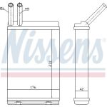 Wärmetauscher, Innenraumheizung 73642 Wärmetauscher, Innenraumheizung 73642