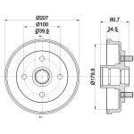 Bremstrommel 8DT 355 302-061