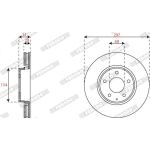 Ferodo DDF2849C Bremsscheibe PREMIER Ferodo DDF2849C Bremsscheibe PREMIER