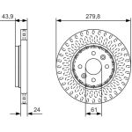 BOSCH 0 986 479 A85 Bremsscheibe BOSCH 0 986 479 A85 Bremsscheibe