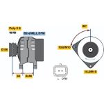 BOSCH 0 124 525 034 Generator BOSCH 0 124 525 034 Generator