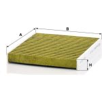 MANN-FILTER FP 26 021 Innenraumfilter FreciousPlus Aktivkohlefilter mit Polyphenol, antibakteriell, Feinstaubfilter (PM 2.5)
