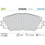 Valeo 610343 Bremsbelagsatz, Scheibenbremse E-PERFORMANCE