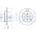 Delphi BG2583 Bremsscheibe Delphi BG2583 Bremsscheibe