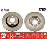 TRW DF1688 Bremsscheibe TRW DF1688 Bremsscheibe
