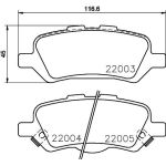 Bremsbelagsatz, Scheibenbremse 8DB 355 023-051 Bremsbelagsatz, Scheibenbremse 8DB 355 023-051