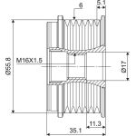 Generatorfreilauf 588128 Generatorfreilauf 588128