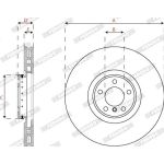 Ferodo DDF2041LVC-1 Bremsscheibe PREMIER Ferodo DDF2041LVC-1 Bremsscheibe PREMIER