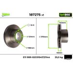 Bremsscheibe 187275