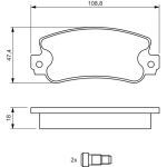 BOSCH 0 986 424 098 Bremsbelagsatz, Scheibenbremse BOSCH 0 986 424 098 Bremsbelagsatz, Scheibenbremse