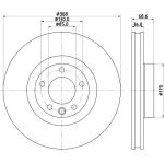 Bremsscheibe 8DD 355 119-521 Bremsscheibe 8DD 355 119-521