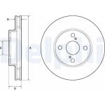 Delphi BG3734C Bremsscheibe