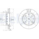 Delphi BG3335 Bremsscheibe Delphi BG3335 Bremsscheibe