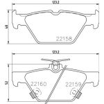Bremsbelagsatz, Scheibenbremse 8DB 355 023-341 Bremsbelagsatz, Scheibenbremse 8DB 355 023-341