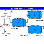 ATE 13.0460-5557.2 Bremsbelagsatz, Scheibenbremse ATE 13.0460-5557.2 Bremsbelagsatz, Scheibenbremse