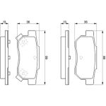 BOSCH 0 986 461 131 Bremsbelagsatz, Scheibenbremse BOSCH 0 986 461 131 Bremsbelagsatz, Scheibenbremse