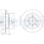 Delphi BG3126 Bremsscheibe