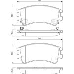 Bremsbelagsatz, Scheibenbremse 0 986 494 079