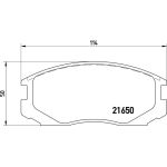 Bremsbelagsatz, Scheibenbremse P 54 015 Bremsbelagsatz, Scheibenbremse P 54 015