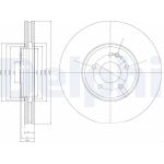 Delphi BG9020 Bremsscheibe Delphi BG9020 Bremsscheibe