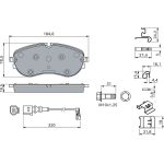 BOSCH 0 986 460 178 Bremsbelagsatz, Scheibenbremse BOSCH 0 986 460 178 Bremsbelagsatz, Scheibenbremse