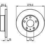 Bremsscheibe 0 986 478 843