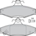 Valeo 598854 Bremsbelagsatz, Scheibenbremse Valeo 598854 Bremsbelagsatz, Scheibenbremse