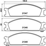 Bremsbelagsatz, Scheibenbremse 8DB 355 005-651 Bremsbelagsatz, Scheibenbremse 8DB 355 005-651