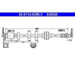 Bremsschlauch 24.5112-0396.3 Bremsschlauch 24.5112-0396.3