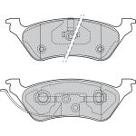 Valeo 598755 Bremsbelagsatz, Scheibenbremse Valeo 598755 Bremsbelagsatz, Scheibenbremse