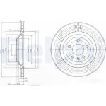 Delphi BG3991 Bremsscheibe Delphi BG3991 Bremsscheibe