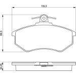 BOSCH 0 986 466 698 Bremsbelagsatz, Scheibenbremse BOSCH 0 986 466 698 Bremsbelagsatz, Scheibenbremse
