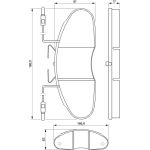 BOSCH 0 986 424 080 Bremsbelagsatz, Scheibenbremse