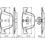 BOSCH 0 986 494 339 Bremsbelagsatz, Scheibenbremse BOSCH 0 986 494 339 Bremsbelagsatz, Scheibenbremse
