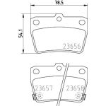 Bremsbelagsatz, Scheibenbremse 8DB 355 010-521 Bremsbelagsatz, Scheibenbremse 8DB 355 010-521