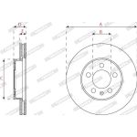 Bremsscheibe DDF2663C