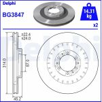 Bremsscheibe BG3847 Bremsscheibe BG3847