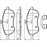 Bremsbelagsatz, Scheibenbremse 0 986 494 667 Bremsbelagsatz, Scheibenbremse 0 986 494 667