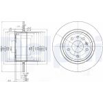 Delphi BG3908 Bremsscheibe Delphi BG3908 Bremsscheibe