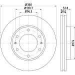 Bremsscheibe 8DD 355 116-481 Bremsscheibe 8DD 355 116-481