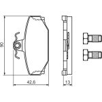 BOSCH 0 986 460 995 Bremsbelagsatz, Scheibenbremse BOSCH 0 986 460 995 Bremsbelagsatz, Scheibenbremse