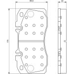 Bremsbelagsatz, Scheibenbremse 0 986 494 257 Bremsbelagsatz, Scheibenbremse 0 986 494 257