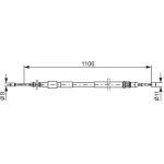BOSCH 1 987 477 529 Seilzug, Feststellbremse BOSCH 1 987 477 529 Seilzug, Feststellbremse