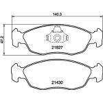 Bremsbelagsatz, Scheibenbremse 8DB 355 008-291 Bremsbelagsatz, Scheibenbremse 8DB 355 008-291