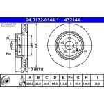 Bremsscheibe 24.0132-0144.1