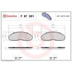 Brembo P B7 001 Bremsbelagsatz, Scheibenbremse PRIME LINE Brembo P B7 001 Bremsbelagsatz, Scheibenbremse PRIME LINE