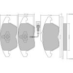 Metzger 1170007 Bremsbelagsatz, Scheibenbremse