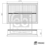 Luftfilter 195043 Luftfilter 195043