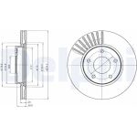 Delphi BG4282 Bremsscheibe Delphi BG4282 Bremsscheibe